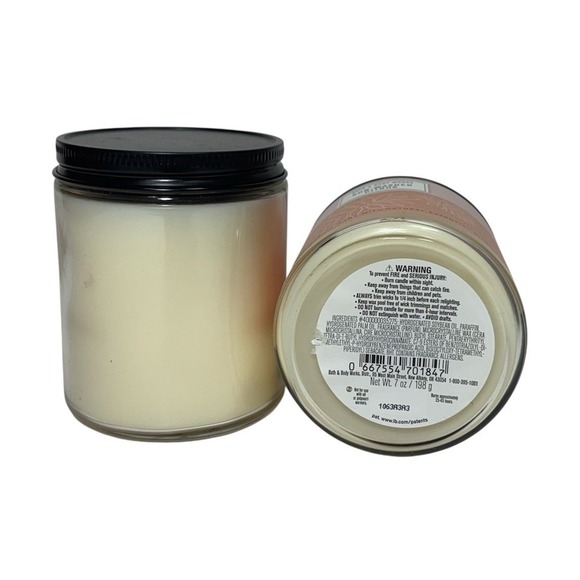 Lot 2 White Barn Bath & Body Works Sun-Washed Citrus 7oz Single Wick Candles - Picture 3 of 4